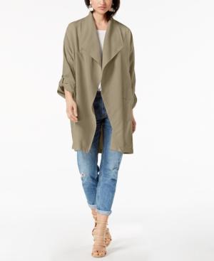 Jack By Bb Dakota Abriela Draped Trench Coat