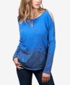 Lucky Brand Cotton Cold-shoulder Top
