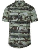 Hurley Men's Argo Camo Stripe Cotton Shirt