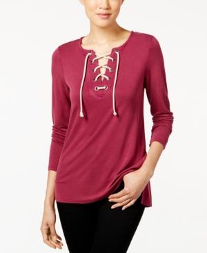 G.h. Bass & Co. Lace-up Sweatshirt