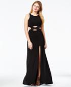 Emerald Sundae Juniors' Embellished Cutout Gown