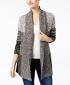 Charter Club Marled Open-front Cardigan, Created For Macy's