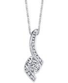 Sirena Diamond Pendant Necklace (3/8 Ct. T.w.) In 14k White Gold