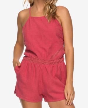 Roxy Juniors' Desert Hikes Cotton Crochet Romper