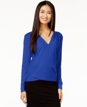 Vince Camuto Faux-wrap Top