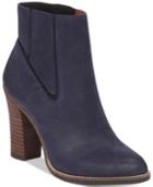 Lucky Brand Women's Maldeev Pull-on Block-heel Booties Women's Shoes
