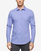 Calvin Klein Men's Long Sleeve Micro Star Print Shirt