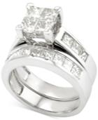Diamond Bridal Ring Set (3 Ct. T.w.) In 14k White Gold