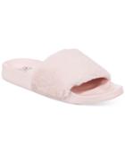 Inc International Concepts Faux-fur Slide Slippers, Created For Macy's