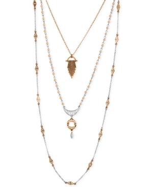 Lucky Brand Two-tone Layer Pendant Necklace