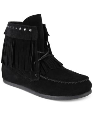 Yellow Box Once Fringe Booties Women's Shoes