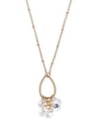 Lonna & Lilly Gold-tone Teardrop Shaky Drop Pendant Necklace