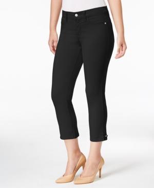 Nydj Petite Karen Embellished-hem Capri Pants