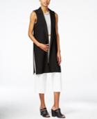 Bar Iii Open-front Long Collared Vest, Only At Macy's