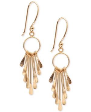 Giani Bernini Waterfall Drop Earrings In 18k Gold-plated Sterling Silver, Created For Macy's