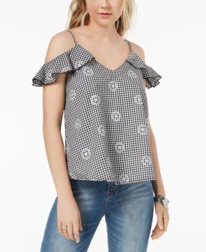 Gypsies & Moondust Juniors' Cold-shoulder Top