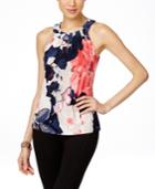 Inc International Concepts Petite Printed Halter Top, Only At Macy's