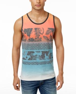 Univibe Men's Hammond Ombre Graphic-print Cotton Tank