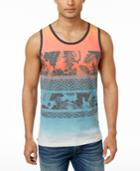 Univibe Men's Hammond Ombre Graphic-print Cotton Tank