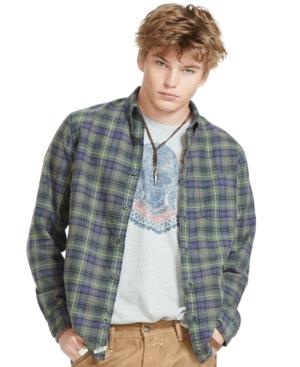 Denim & Supply Ralph Lauren Men's Plaid Oxford Shirt