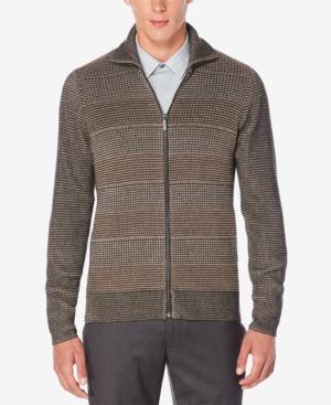 Perry Ellis Men's Textured Cardigan