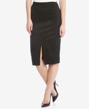Karen Kane Faux-suede Pencil Skirt