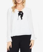 Vince Camuto Tie-neck Flare-cuff Top