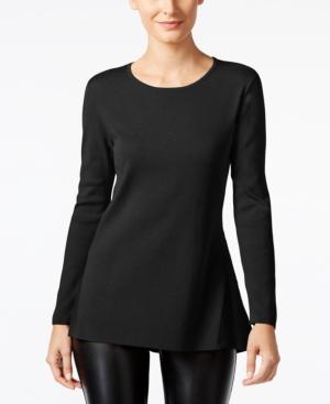 Alfani Ribbed-trim Peplum Sweater, Only At Macy's