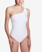 Calvin Klein One-shoulder Starburst One-piece Swimsuit,a Macy's Exclusive Style Women's Swimsuit