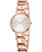 Calvin Klein Women's Swiss Cheers Pink Gold-tone Pvd Stainless Steel Bracelet Watch 32mm