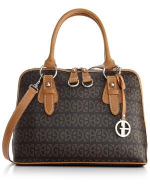 Giani Bernini Handbag, Block Signature Dome Satchel