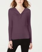 Hippie Rose Juniors' Twist-front Sweater