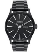 Nixon Sentry Black Stainless Steel Bracelet Watch 42mm A356-502-00