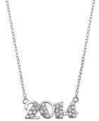 B. Brilliant Cubic Zirconia 2014 Pendant Necklace In Sterling Silver (1/4 Ct. T.w.)