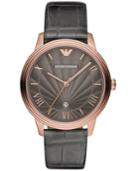Emporio Armani Watch, Men's Gray Croco Leather Strap 41mm Ar1717