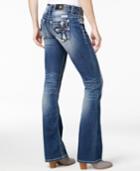 Miss Me Embroidered Medium Blue Wash Bootcut Jeans