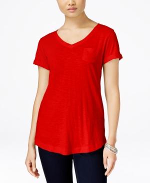 Style & Co. V-neck T-shirt, Only At Macy's
