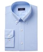 Club Room Men's Classic/regular Fit Performance Mini Gingham Dress Shirt, Created For Macy's
