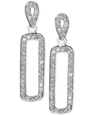 Effy Diamond Drop Earrings (3/8 Ct. T.w.) In 14k White Gold