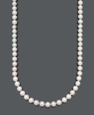 "belle De Mer Pearl Necklace, 36"" 14k Gold Aa+ Cultured Freshwater Pearl Strand (11-12mm)"