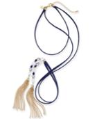 Inc International Concepts Multi-bead Double Tassel Choker Lariat Necklace, Only At Macy's