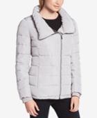 Dkny Asymmetrical Packable Puffer Coat