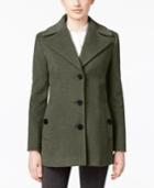 Calvin Klein Wool-cashmere Blend Single-breasted Peacoat, Only At Macy's
