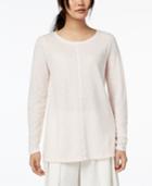 Eileen Fisher Hemp Organic Cotton Seam-detail Top, Regular & Petite