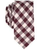 Bar Iii Men's Vintage Gingham Skinny Tie, Created For Macy's