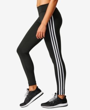 Adidas D2m Three Stripes Climalite Leggings