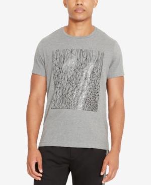 Kenneth Cole Reaction Men's Reflective Sketch-print T-shirt