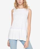 Sanctuary Cybil Cotton Peplum Top