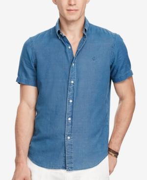 Polo Ralph Lauren Men's Indigo Oxford Short Sleeve Shirt