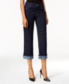 Style & Co. Petite Curvy Rinse Wash Capri Jeans, Only At Macy's